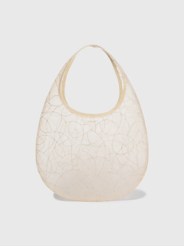mini bor mesh bag(beige)
