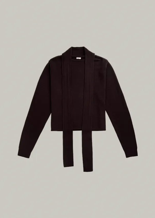 tied pullover knit (brown)