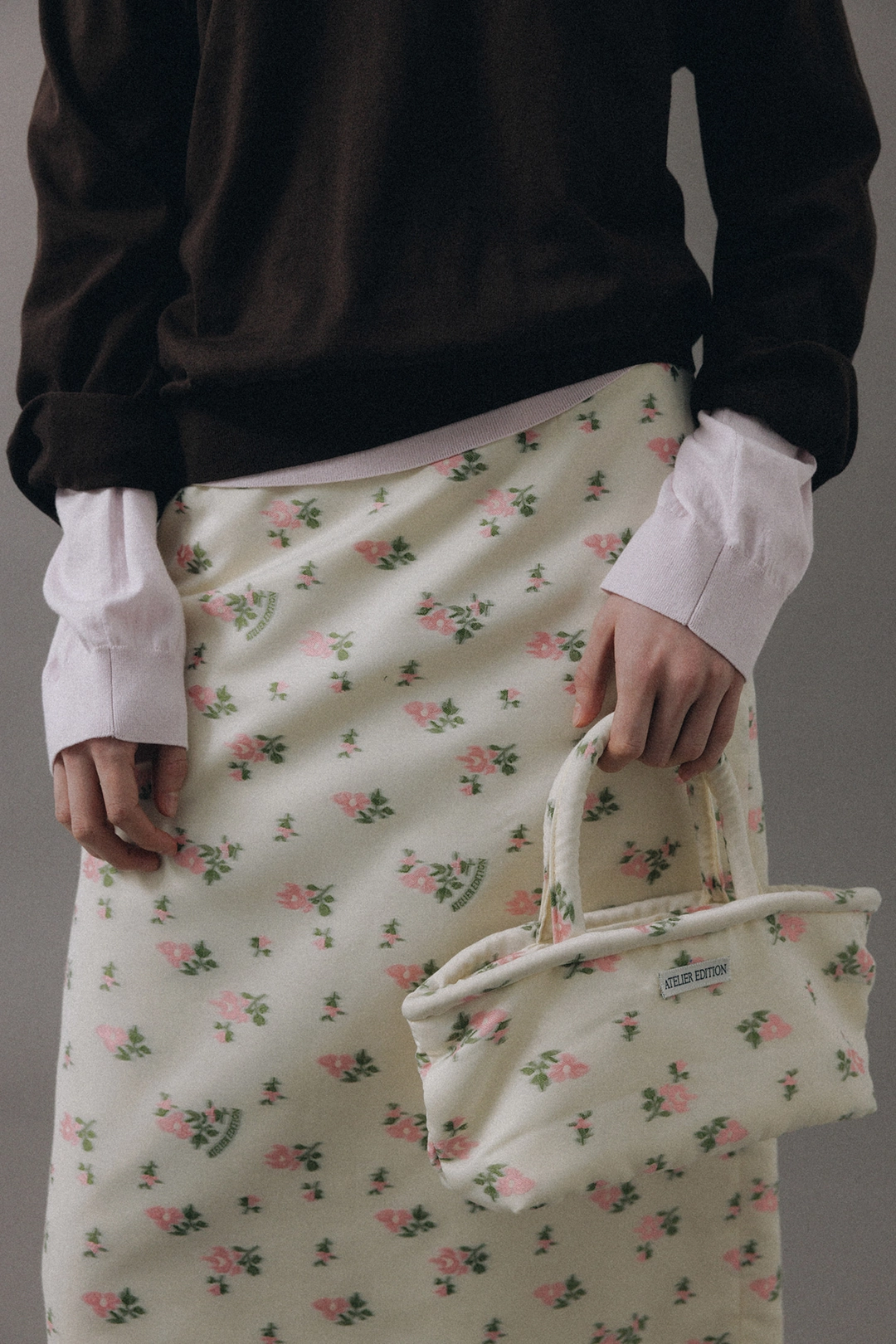 아뜰리에에디션 [2차] Floral Jacquard Skirt (cream) 상품 이미지 2