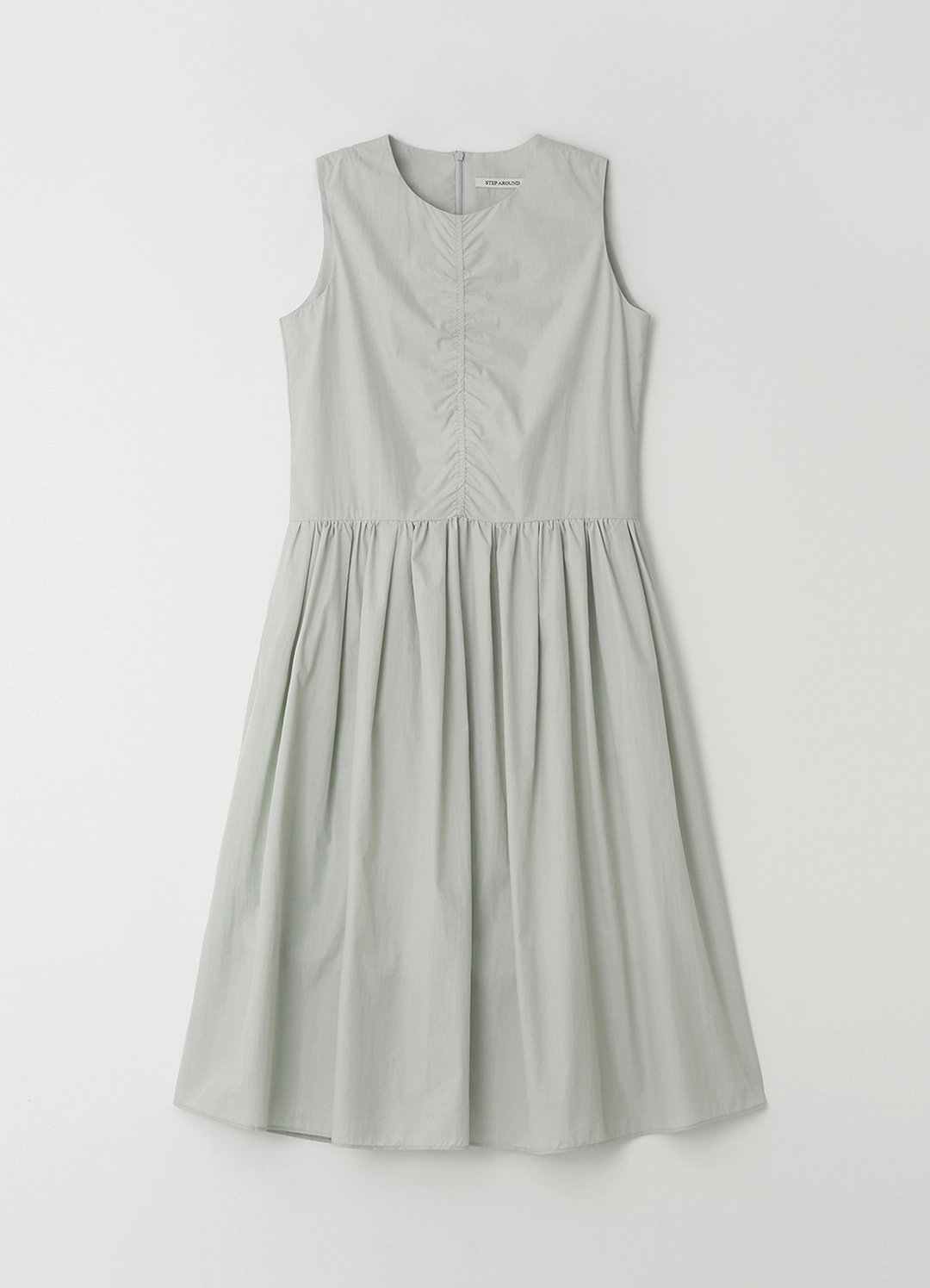 스텝어라운드 [2차] Pleated sleeveless one-piece_MINT GREY 상품 이미지 1