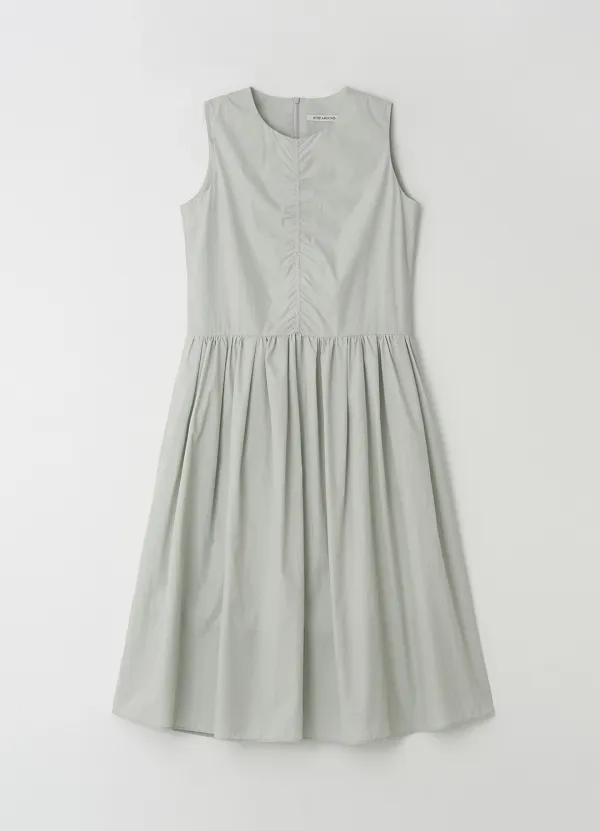 [2차] Pleated sleeveless one-piece_MINT GREY