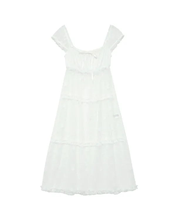 PURE Lace Long Dress (White)