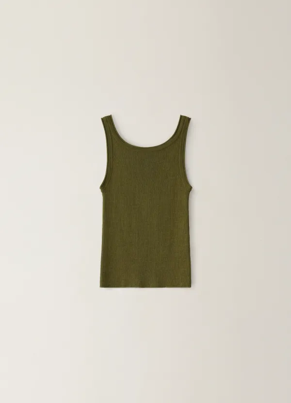 Reversible Knit Top - Olive