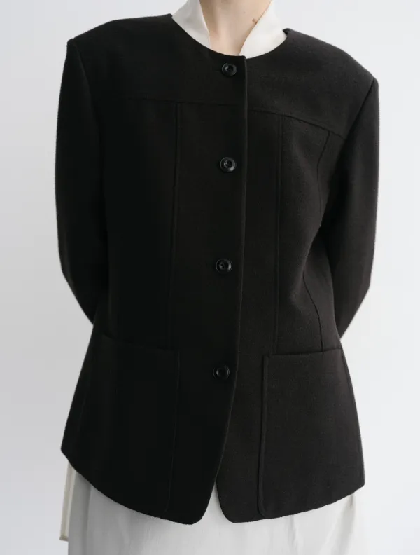 Vell Tweed Jacket (Black)