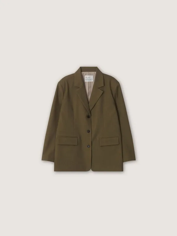 Pazle Single Jacket - Khaki Beige