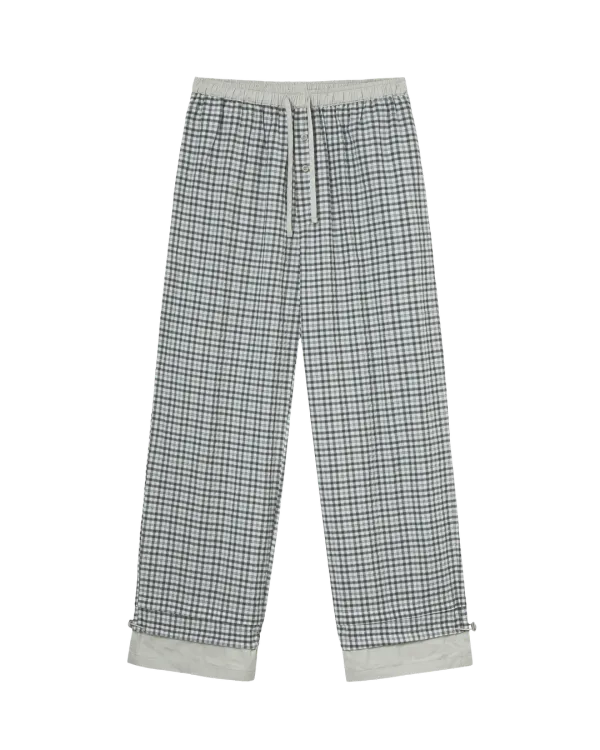 DRAWSTRING PAJAMA PANTS [GREY]