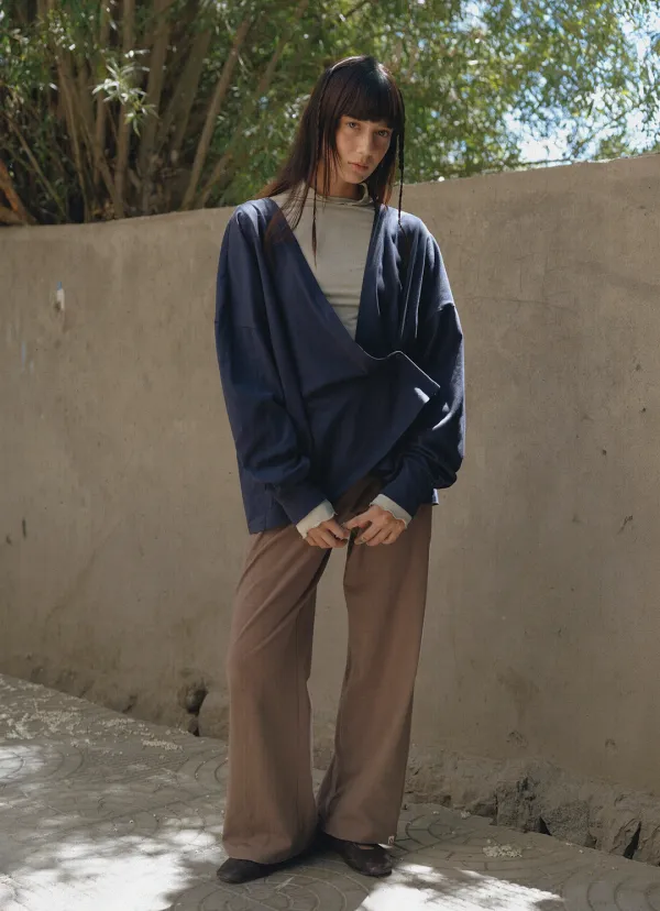 Wide straight pants_Chocolate Chip