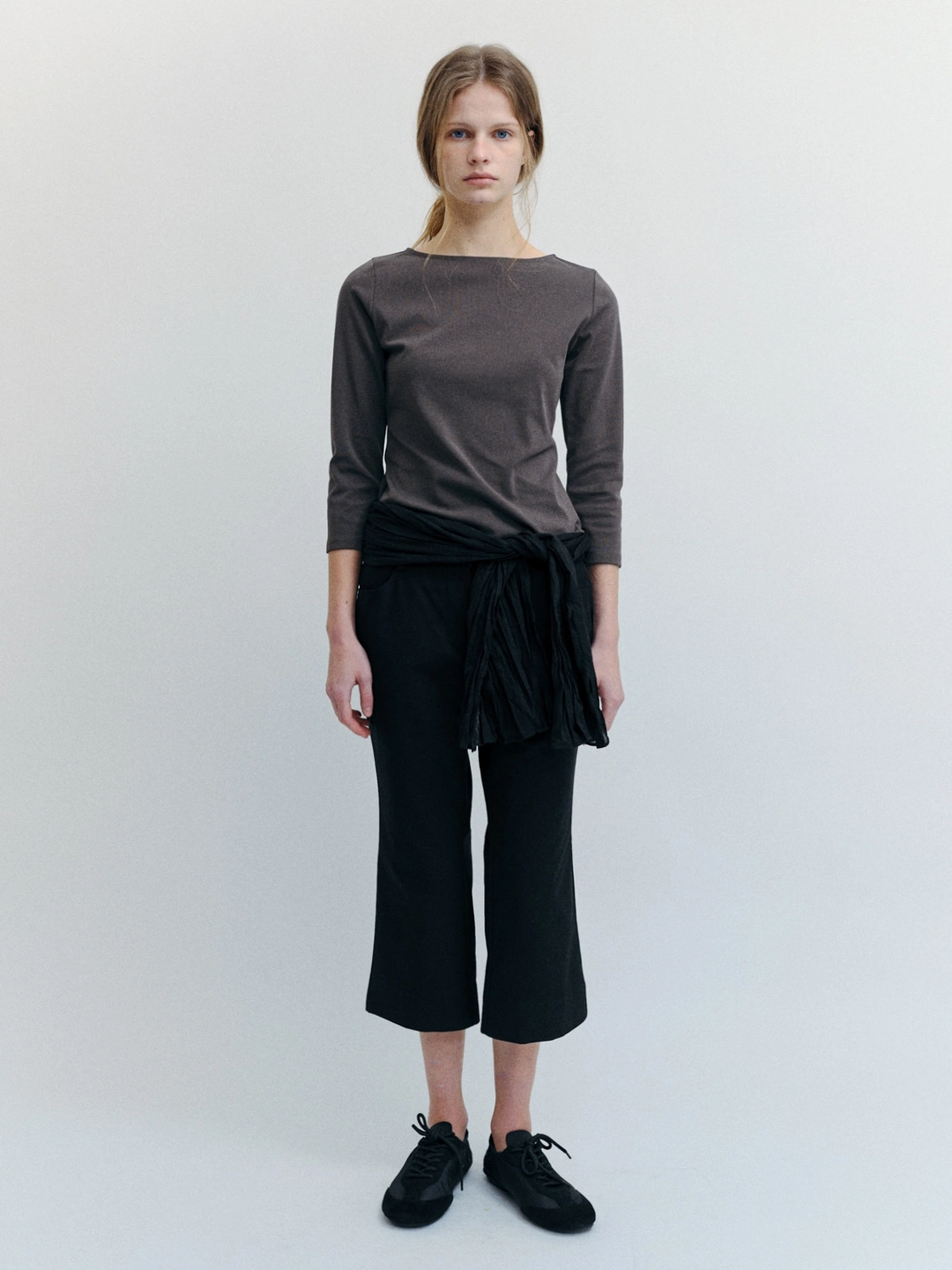 톨로 Boatneck Slim Tee(Brown) 상품 이미지 2