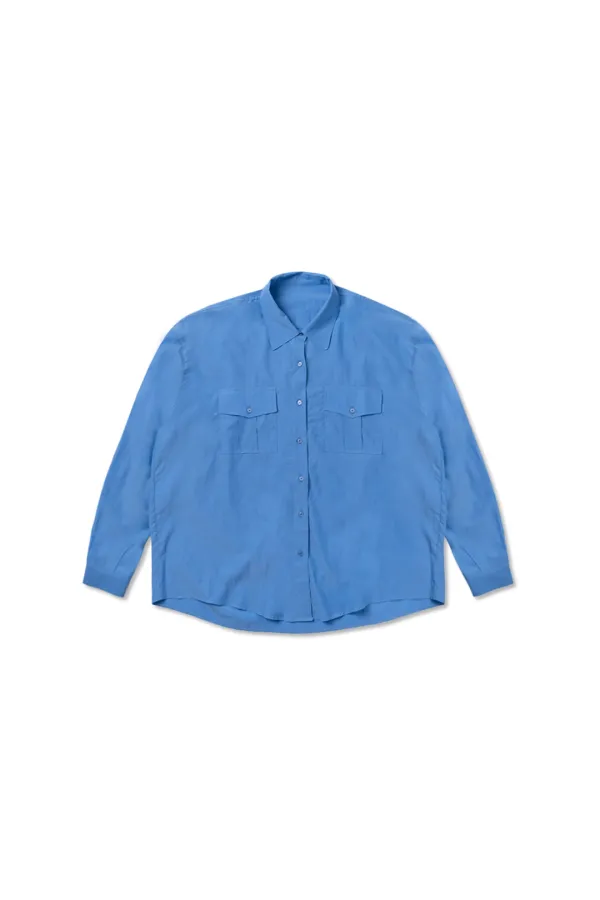 Pocket over shirt_blue