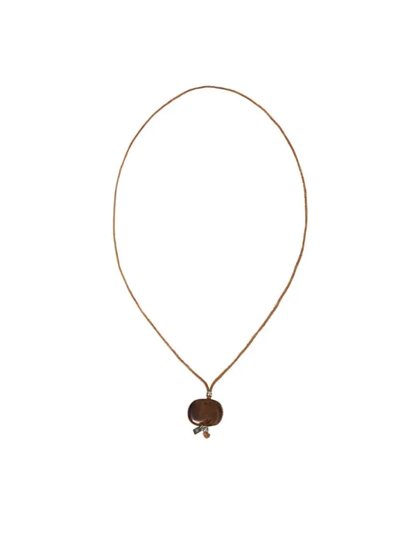 [3rd REORDER] STPB PEBBLE NECKLACE [BROWN]