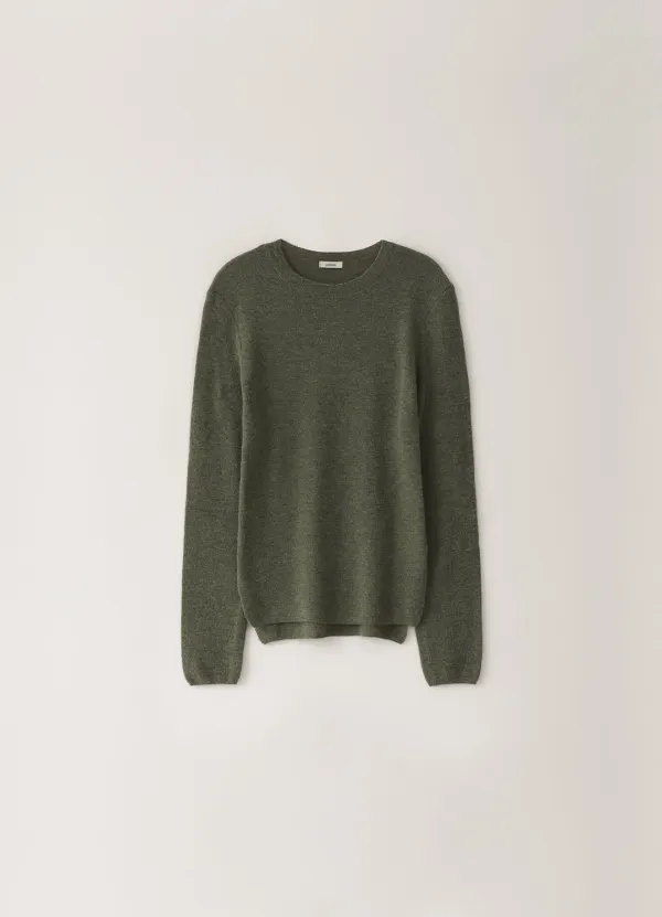 [Limited] Baby Alpaca Round Knit - Khaki