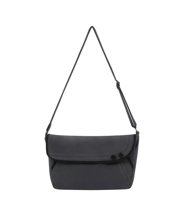 Stitch folding cross bag CHARCOAL