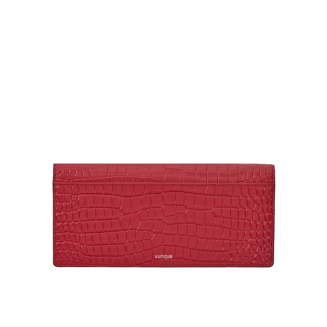 분크 Occam V Long Wallet Croco (오캄 V 장지갑) Ruby Red 상품 이미지 2