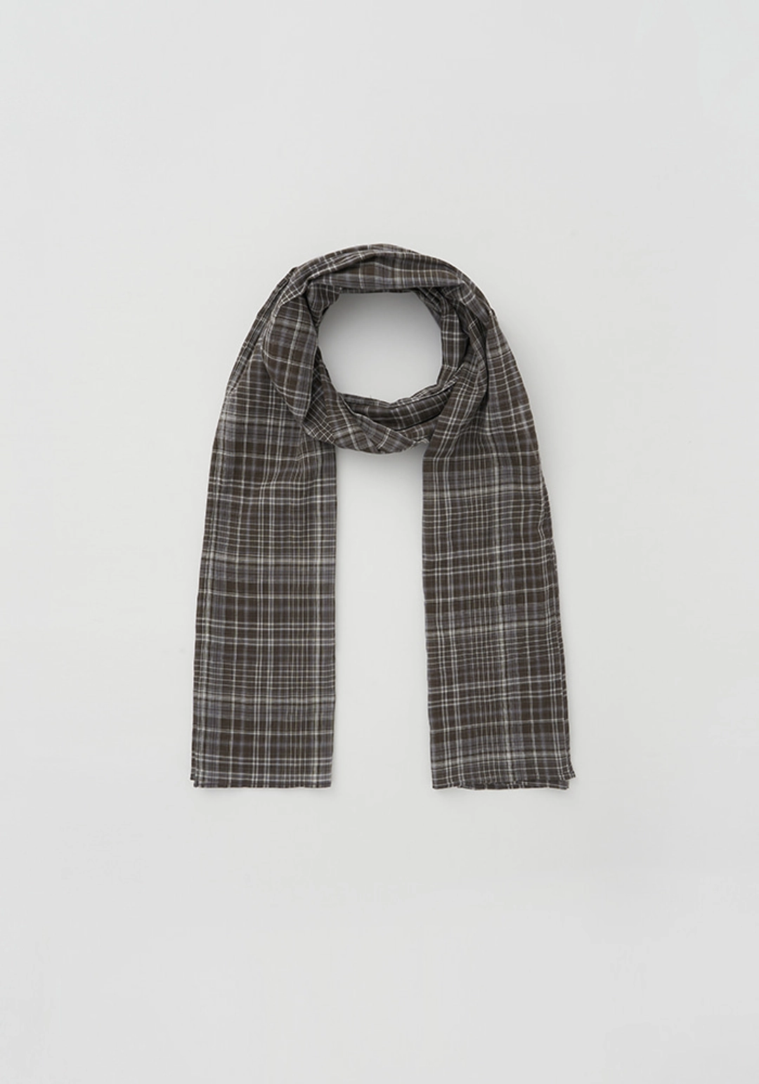 이브세이지 Check scarf (Brown) 상품 이미지 1