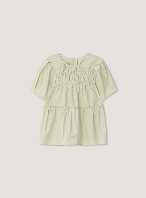 CHELLO COTTON BLOUSE_LIME