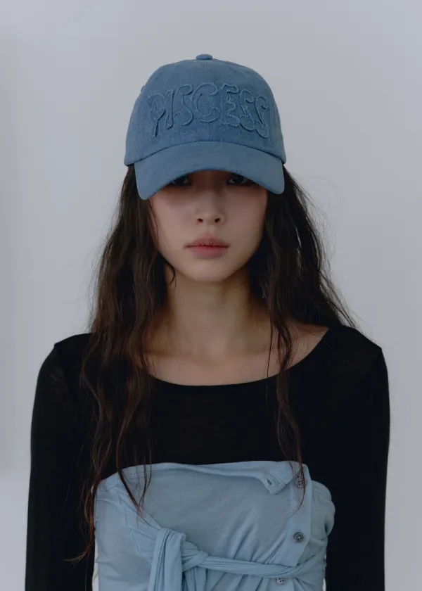 PS Logo Washed Ball Cap_Blue