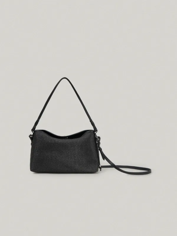 DUA FLAP BAG BLACK - LAPIA두아 플랩 백