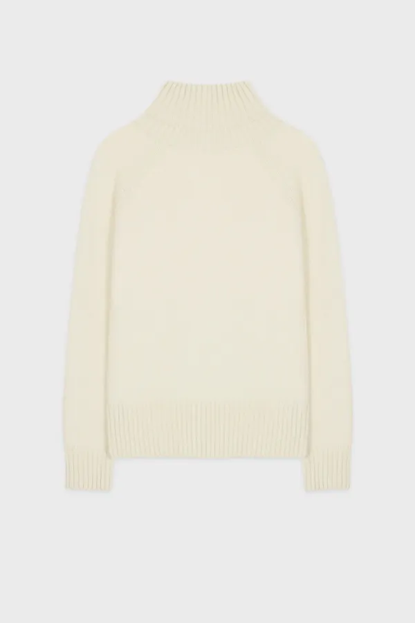 [고민시 착용] Middle Turtleneck Knit (Cream)