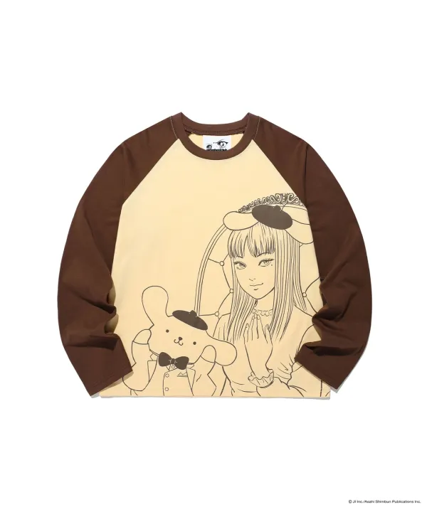 js tomie pompompurin l/s tee[yellow]