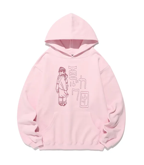 warukawadan hoodie[pink]