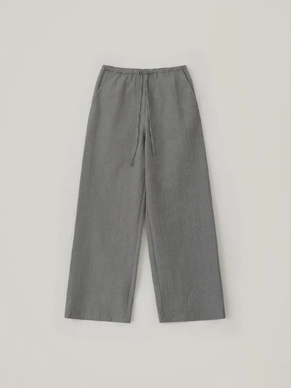 [8.7 예약 배송] Stripe String Pants - Charcoal