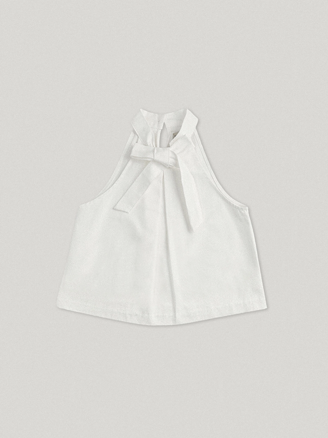 Souissi Bow Tie Top Ivory