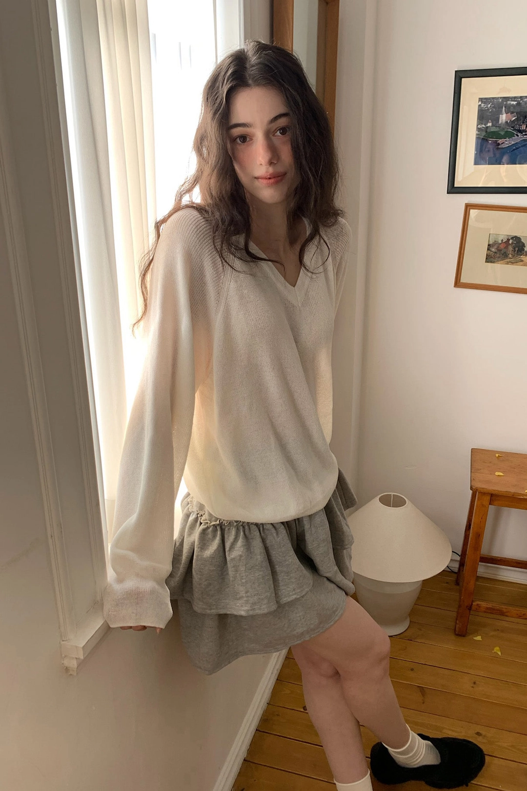 리리수 Breeze Knitsweater / White 상품 이미지 3