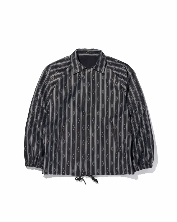 JACQUARD COACH JACKET_BLACK