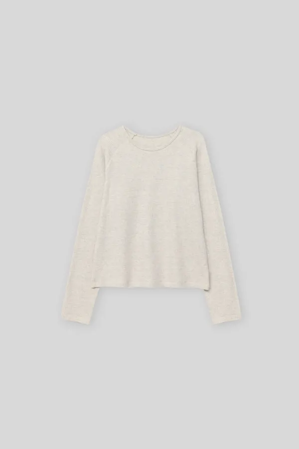 Raglan waffle t-shirt (oatmeal)