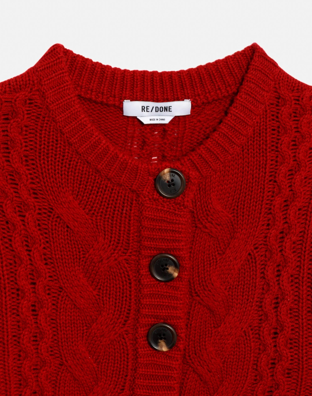 리던 Surplus Cable Cardigan - Rosso 상품 이미지 3