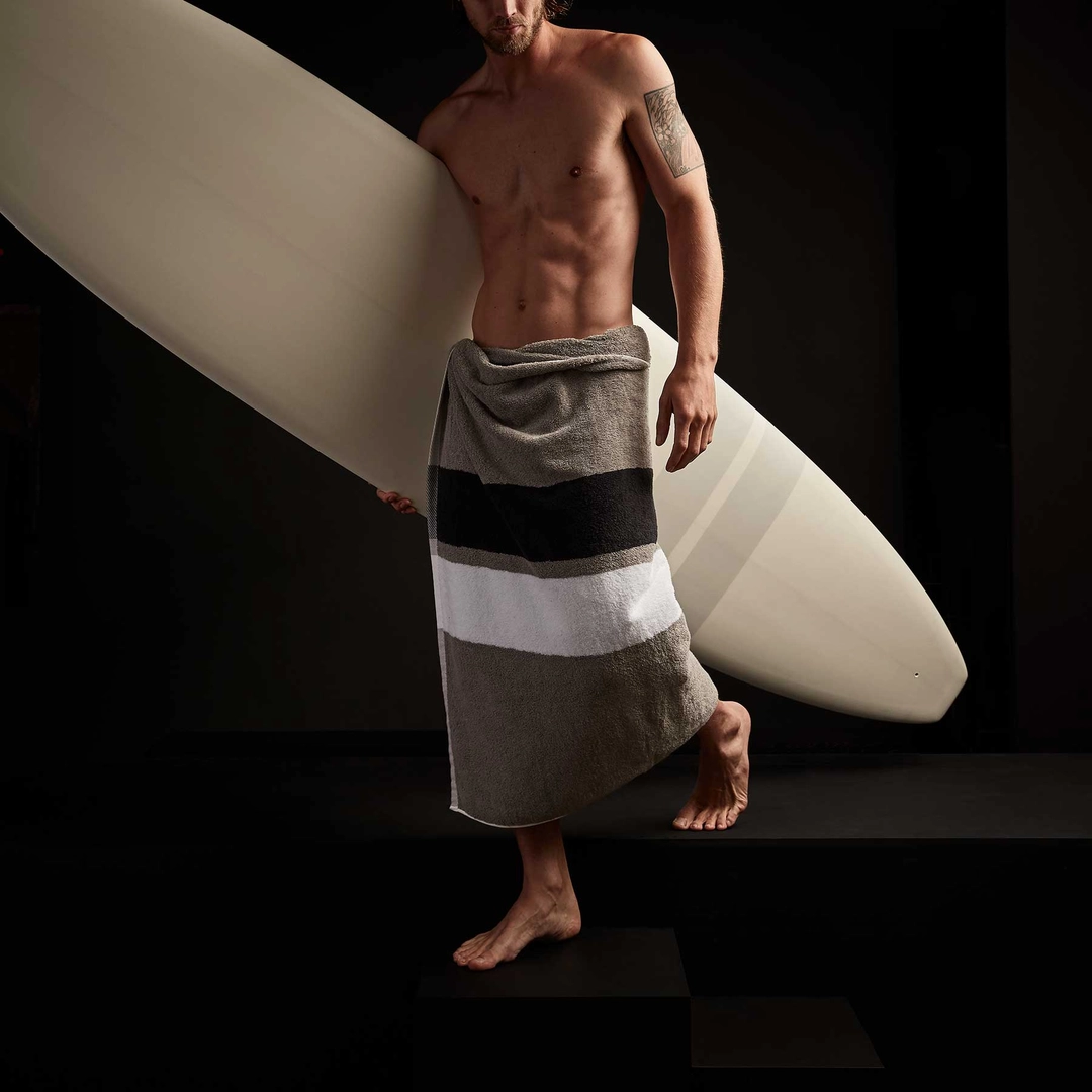 제임스펄스 Classic Longboard  8Ft 6In - Matte White & Grey Stripe 상품 이미지 2