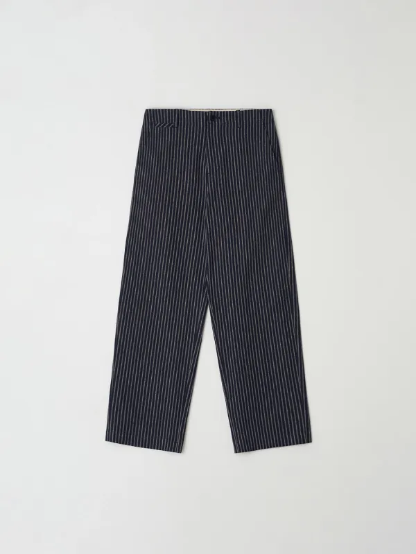U.S army stripe chino pants_navy stripe