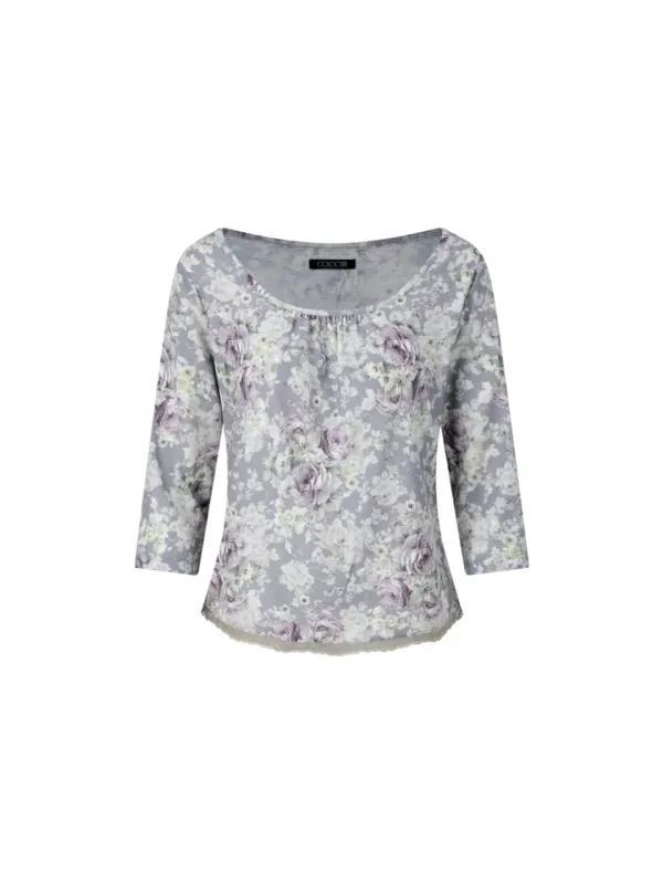HANA LACE TOP ASH PEONY ~9/29출고