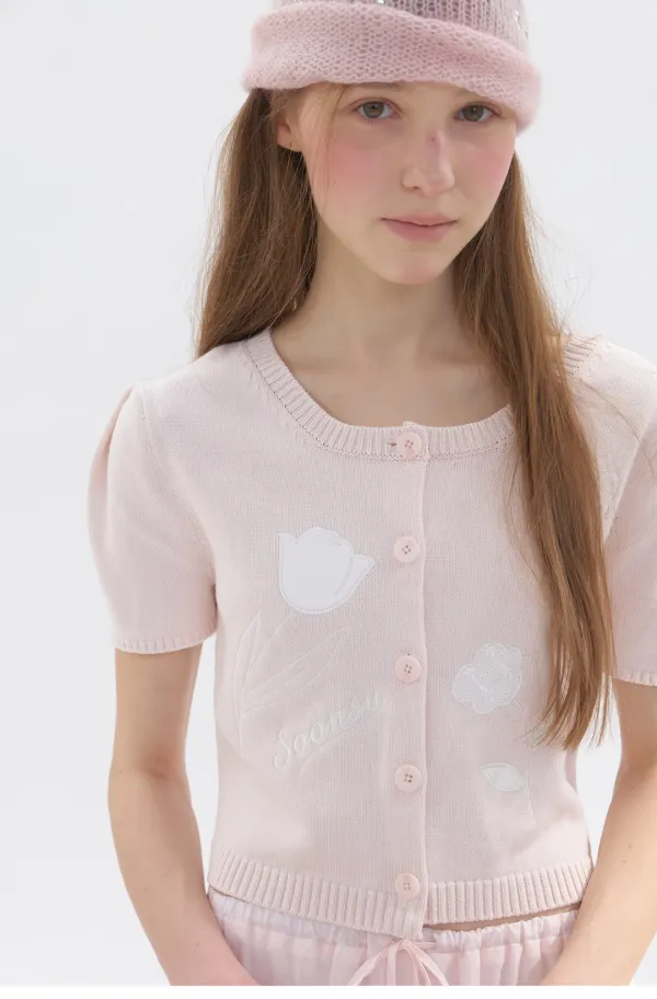 Cottage Cardigan Pink