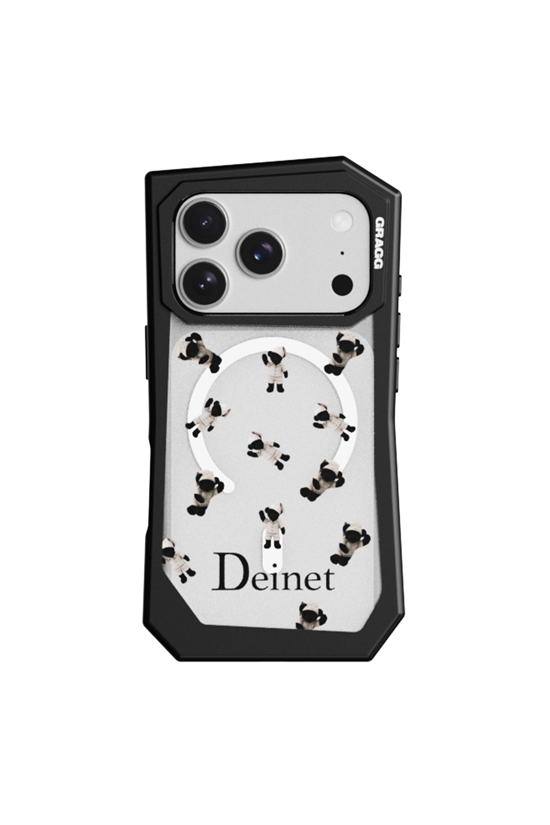 다이닛 [DEINET X GRAGG] MAGSAFE LANDING CORNER CASE - NIGHT BEAR BLACK IN 17 상품 이미지 1