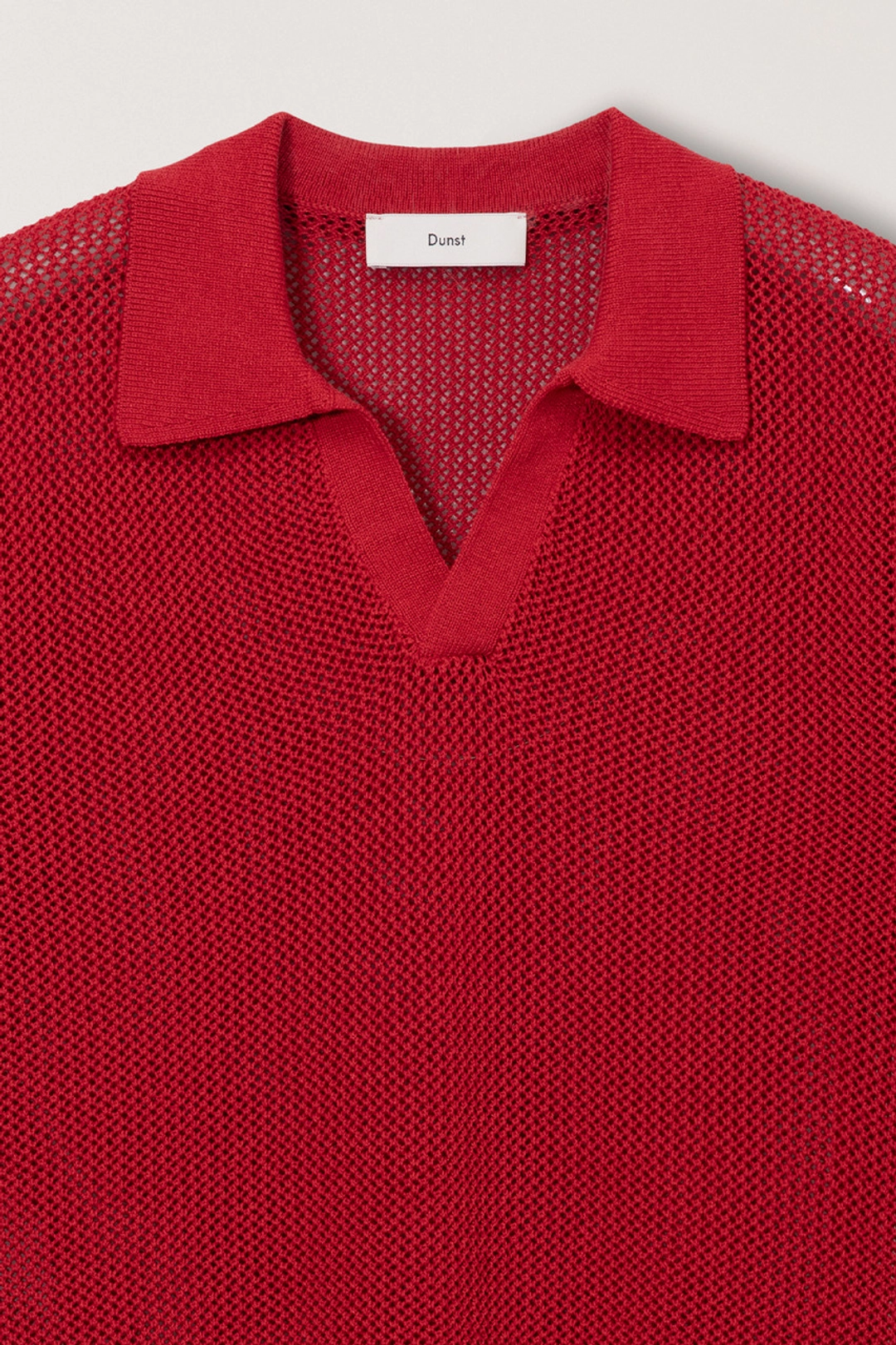 던스트 UNISEX CHUNKY POLO KNIT RED_UDSW6B126R2 상품 이미지 2