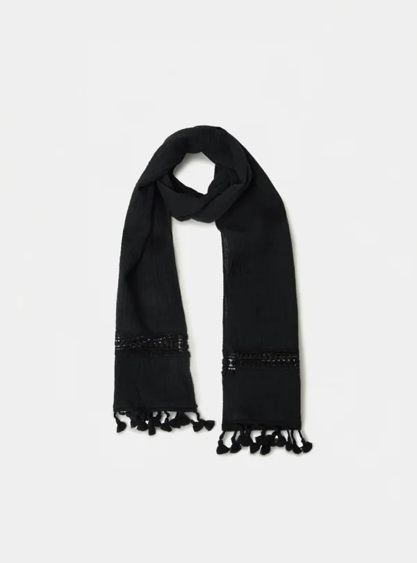 [3RD] BARE SCARF - BLACK