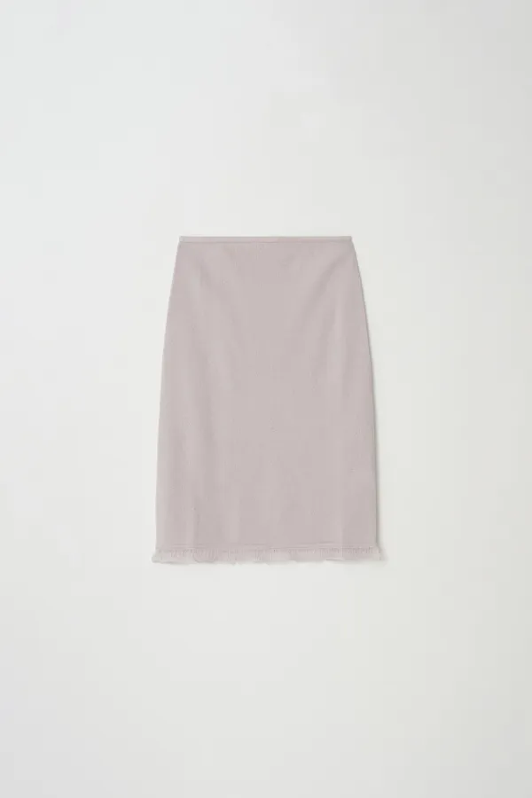 Cashmere Frill Skirt (light pink)