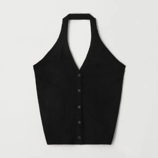 Tia Halter Buistier Knit Top_3Color