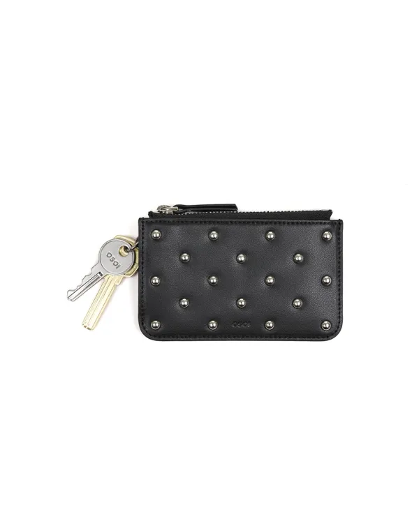 CARD HOLDER WALLET [BLACK STUD]