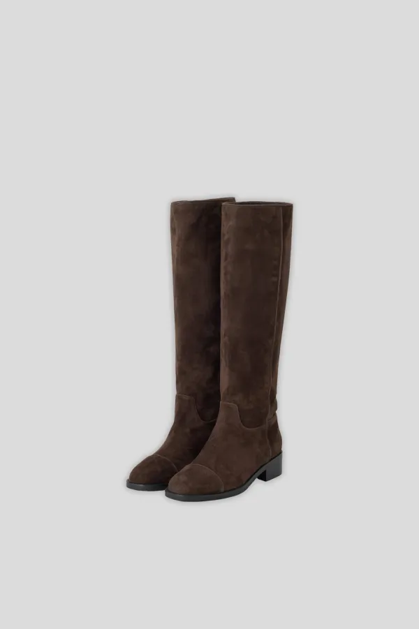 T/T Wide long boots (suede)