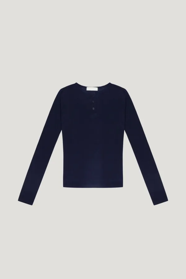 Oren Henley Tee(navy)