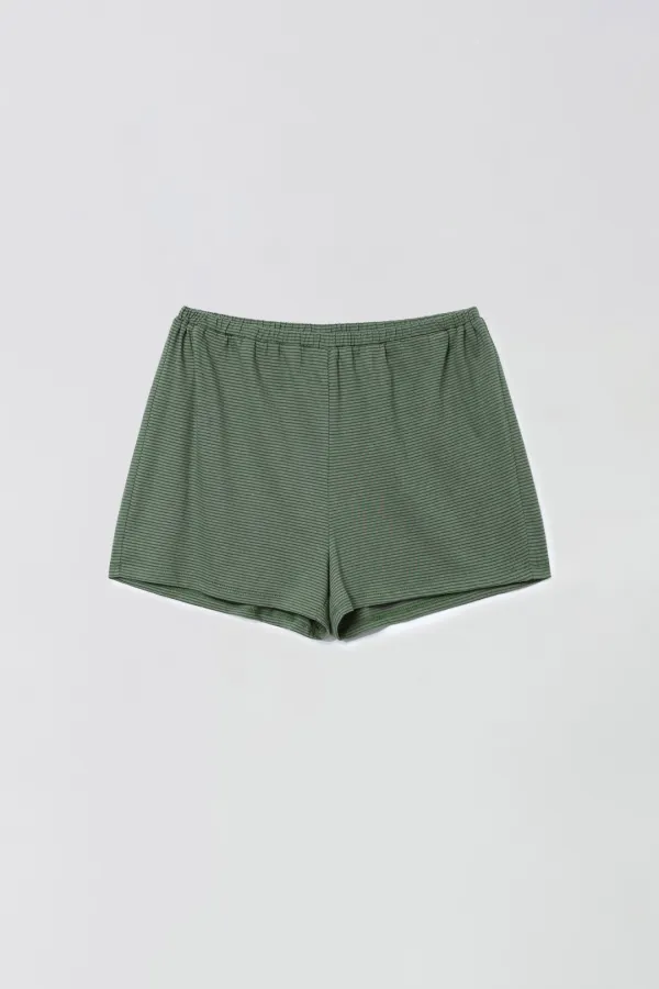STRIPE TRUNK SHORTS_GREEN