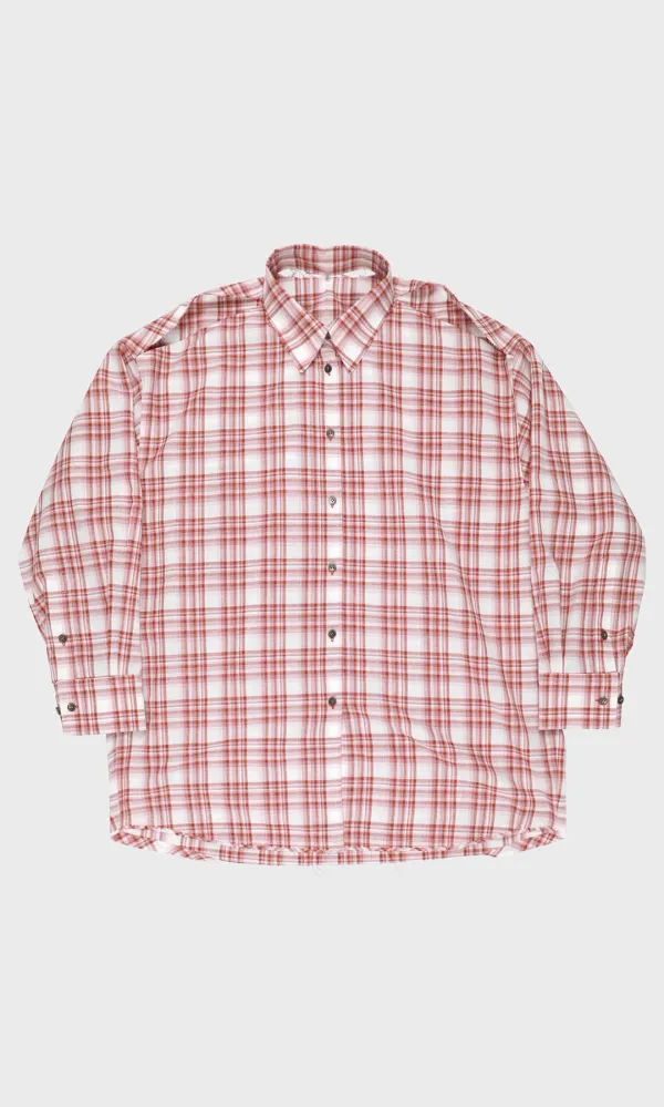 Open-Back Check Shirt_Red (1차 리오더)