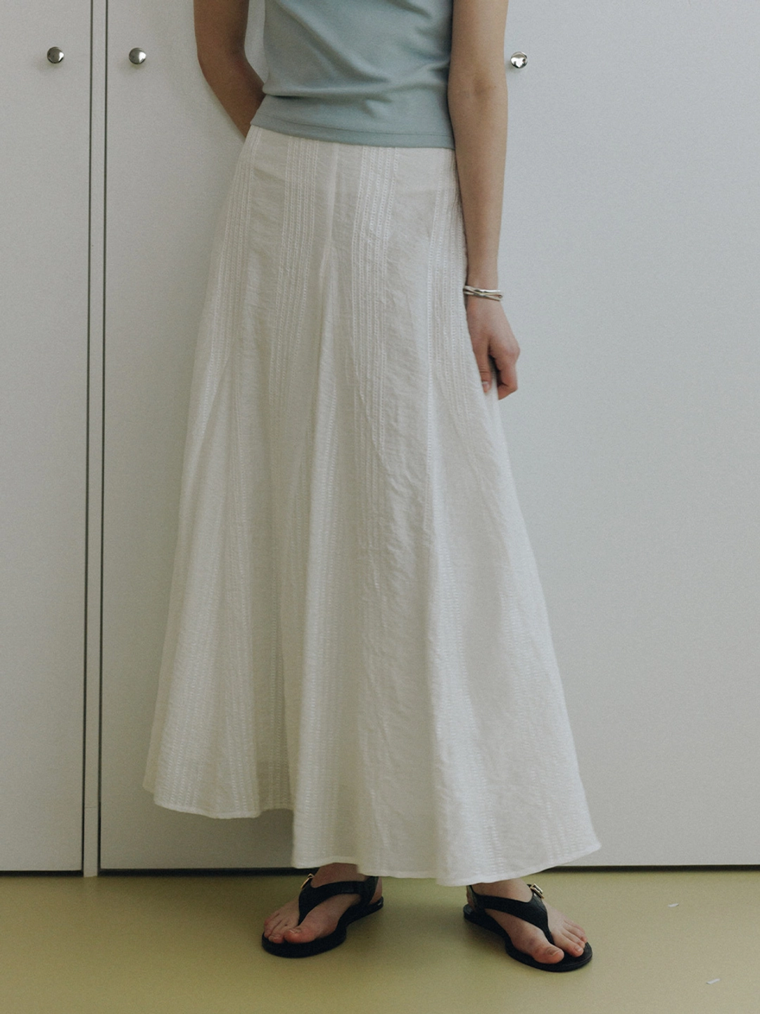 루에브르 Panel Volume Flare Skirt SW6MS743_2color 상품 이미지 1