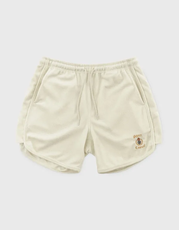 S&C CREST TOWEL SHORTS / Cream