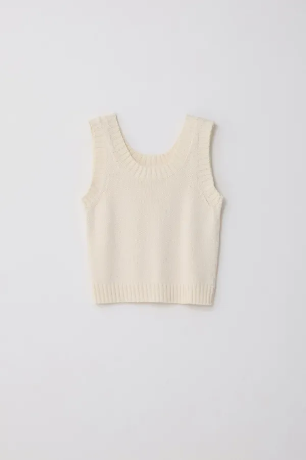 Village Sleeveless_Cream