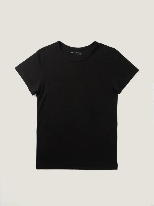 ALWAYS CREW NECK T-SHIRT [ Black ]