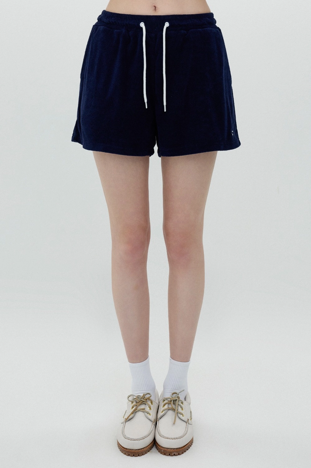 클로브 [25SS clove] Solid Terry Shorts (Dark Navy) 상품 이미지 1