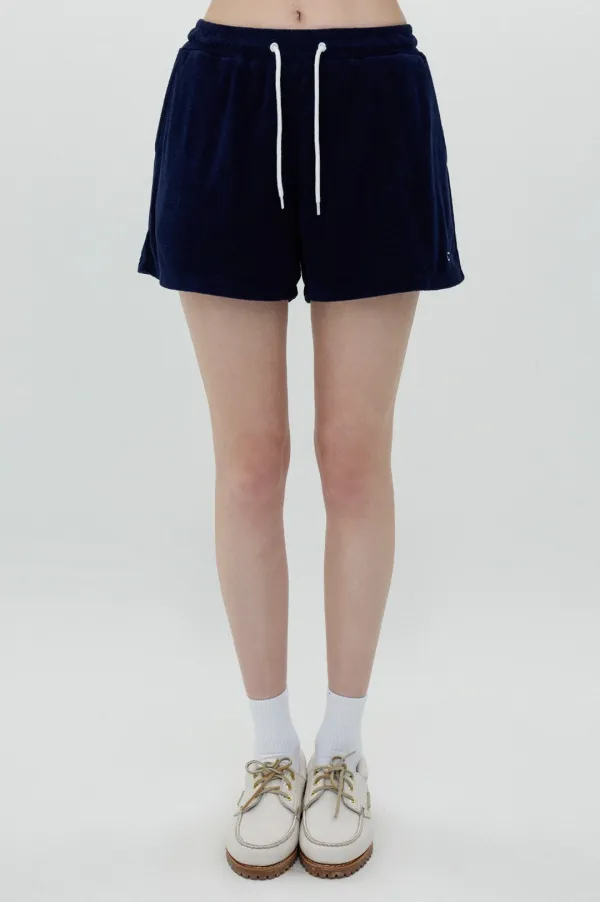 [25SS clove] Solid Terry Shorts (Dark Navy)